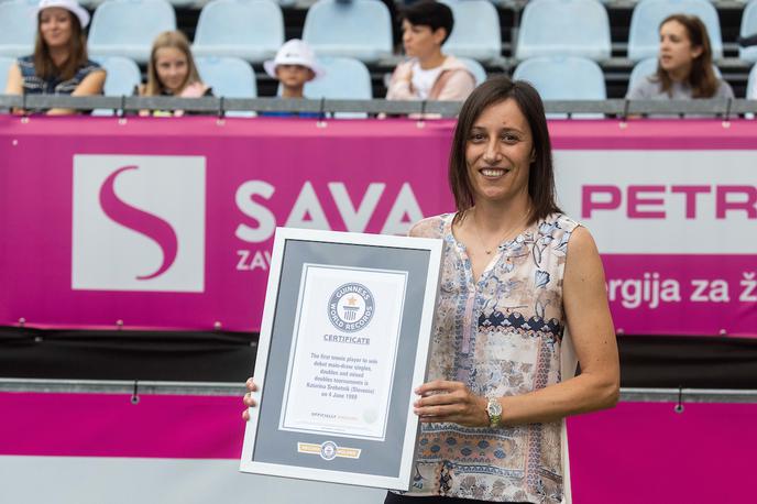 Katarina Srebotnik | Katarina Srebotnik se je vpisala v Guinnessovo knjigo rekordov. | Foto Vid Ponikvar