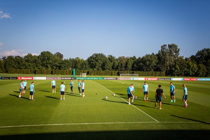 Nogometaši so trenirali v idiličnem vremenu. | Foto: Žiga Zupan/Sportida