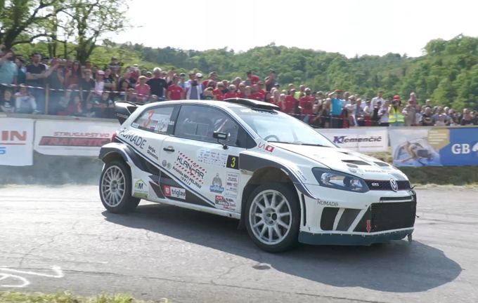 Darko Peljhan in Matej Čar (VW polo proto) sta drugo mesto med Slovenci izgubila na zadnji HP. | Foto: Gregor Pavšič