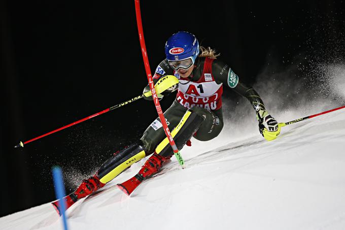 Mikaela Shiffrin se je morala tokrat zadovoljiti s tretjo stopničko. | Foto: Guliverimage/Getty Images