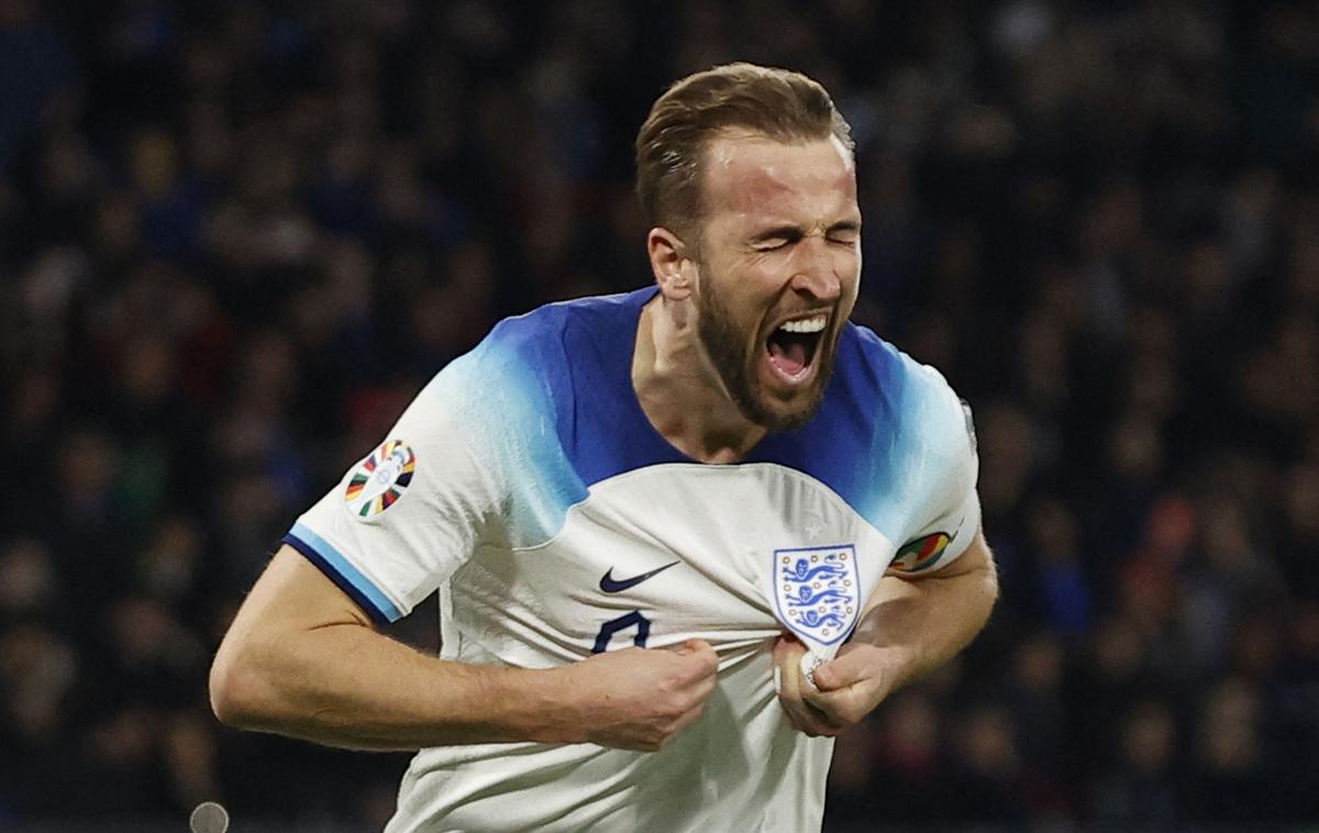 Harry Kane Anglija Italija | Harry Kane je novi angleški rekorder po številu zadetkov. | Foto Reuters