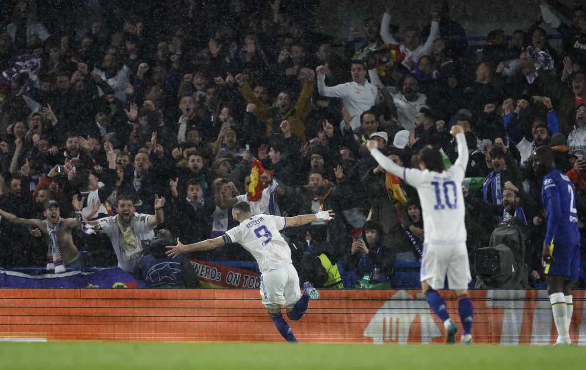 Karim Benzema | Karim Benzema je z novo izjemno predstavo poskrbel za navdušenje navijačev Reala na stadionu v Londonu. | Foto Guliverimage