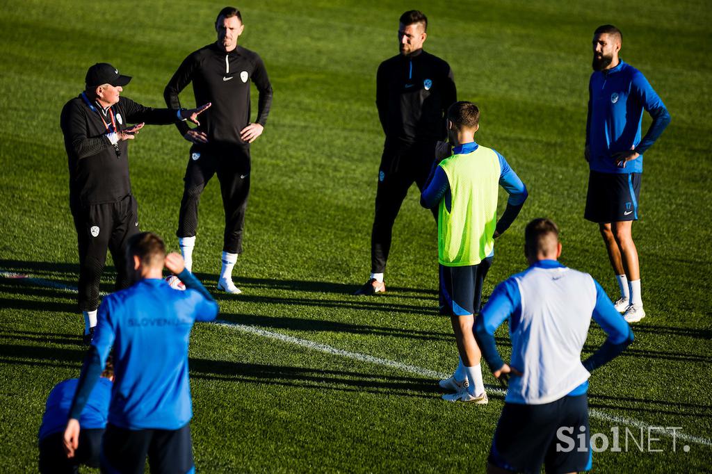 Slovenska nogometna reprezentanca trening