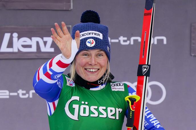 Tessa Worley | Francozinja Tessa Worley je v Lienzu nastopila s štartno številko 1 in osvojila prvo mesto. | Foto Guliverimage