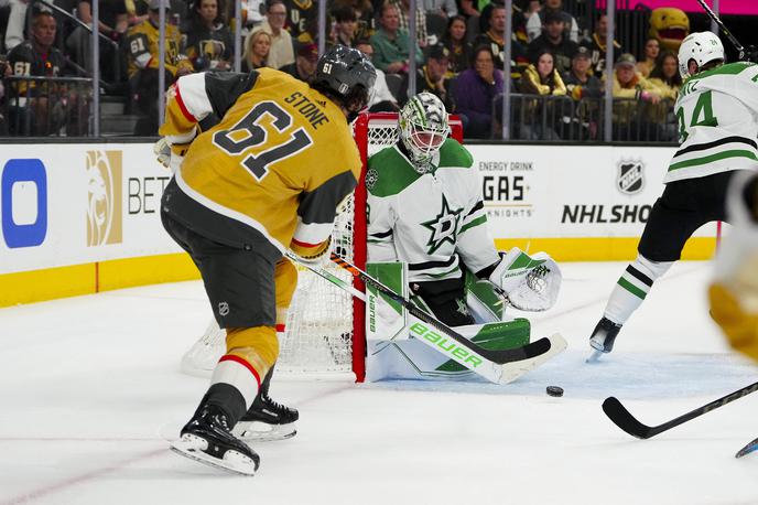 Vegas Golden Knights Dallas Stars Jake Oettinger | Jake Oettinger je bil premagan v drugi minuti podaljška. | Foto Reuters