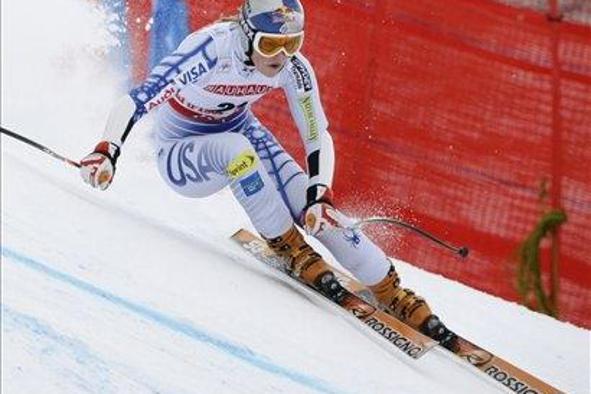 Lindsey Vonn tudi v slabših razmerah do zlata