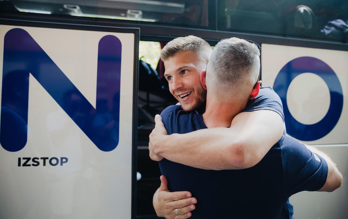 zbor slovenska reprezentanca, Edo Murić | Edo Murić se je dobro razpoložen udeležil zbora slovenske izbrane vrste. | Foto Vid Ponikvar