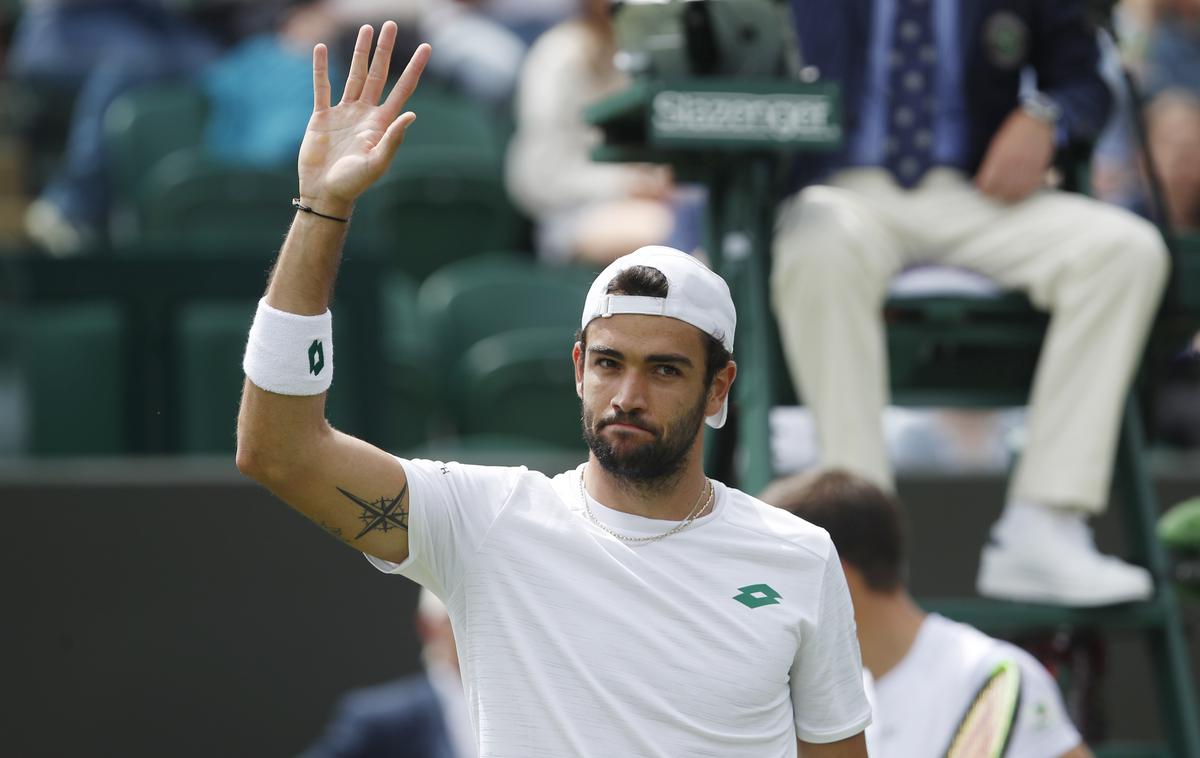 Matteo Berrettini | Matteo Berrettini bo izpustil olimpijske igre. | Foto Reuters