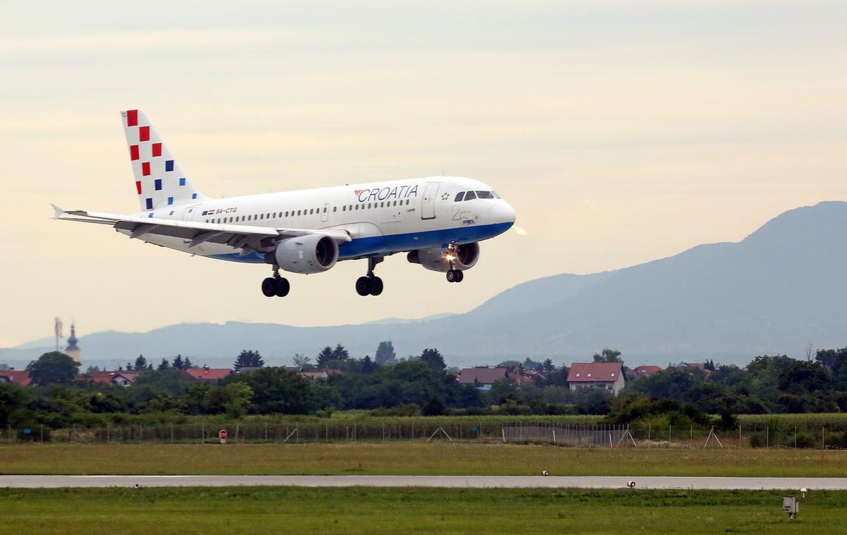 croatia airlines | Varnost potnikov med poletom ni bila ogrožena. | Foto STA