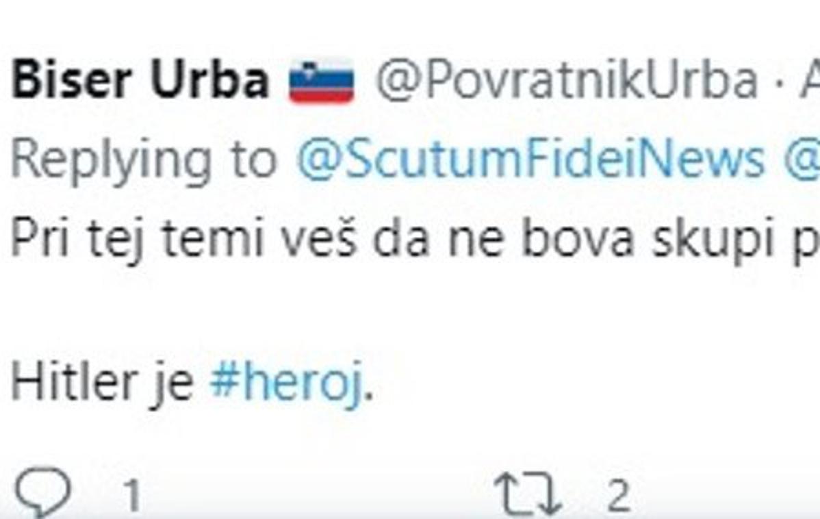 Twitter | Tvit, ki je sprožil številne obsodbe in burne odzive. | Foto Twitter