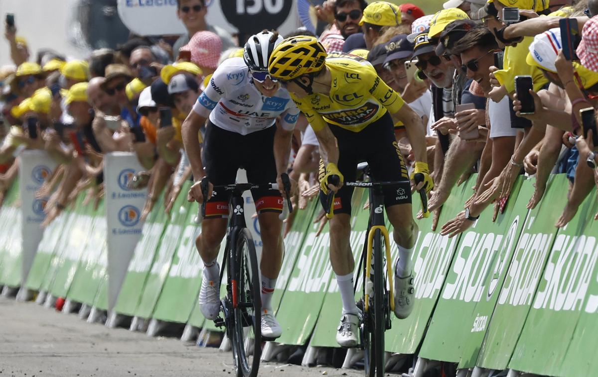 Tadej Pogačar & Jonas Vingegaard, TDF22 | Tadej Pogačar in Jonas Vingegaard bijeta epski boj za zmago na letošnjem Touru. | Foto Reuters