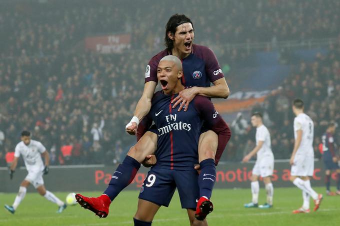 19-letni Kylian Mbappe in izkušeni Edinson Cavani sta skupaj v tej sezoni zabila že 43 golov. | Foto: Reuters