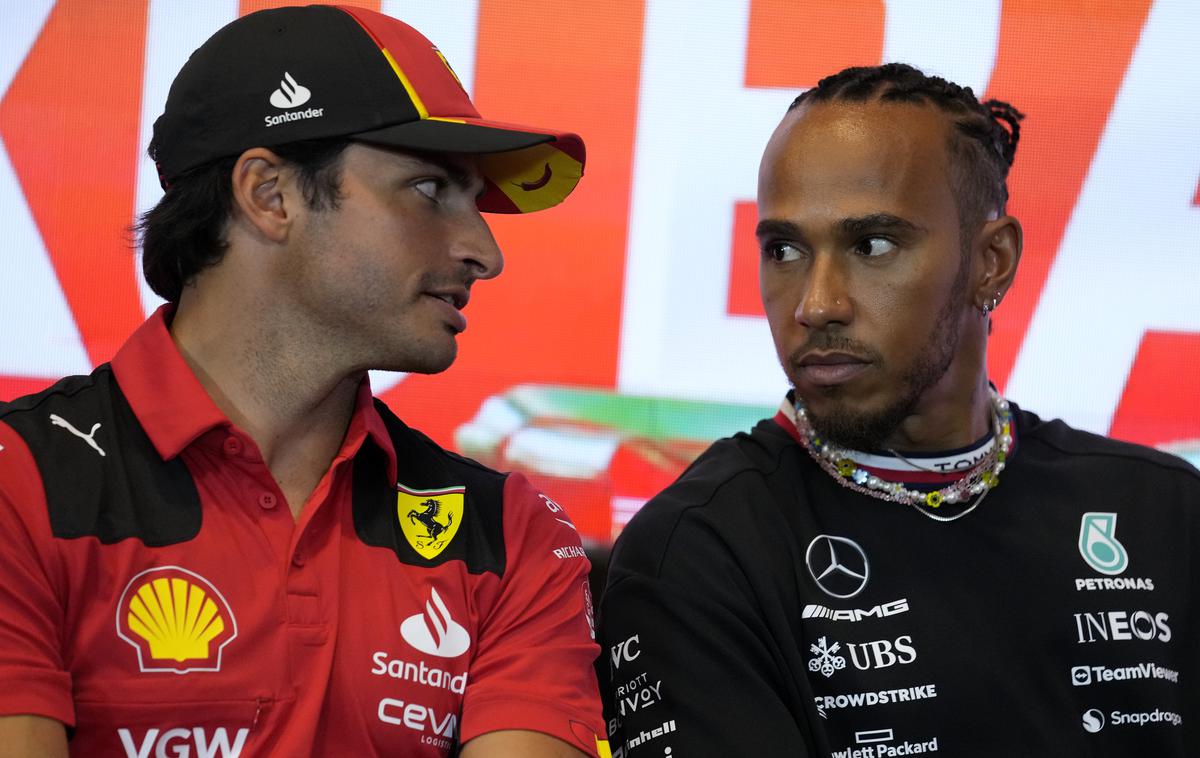 Baku Lewis Hamilton | Carlos Sainz in Lewis Hamilton pričakujeta zanimivo, a zelo zahtevno VN Azerbajdžana. | Foto Guliver Image