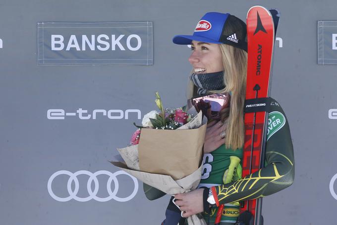 Za Shiffrinovo je to prva zmaga v letu 2020, druga zmaga na smukih, peta v sezoni in 65. v svetovnem pokalu. | Foto: Getty Images