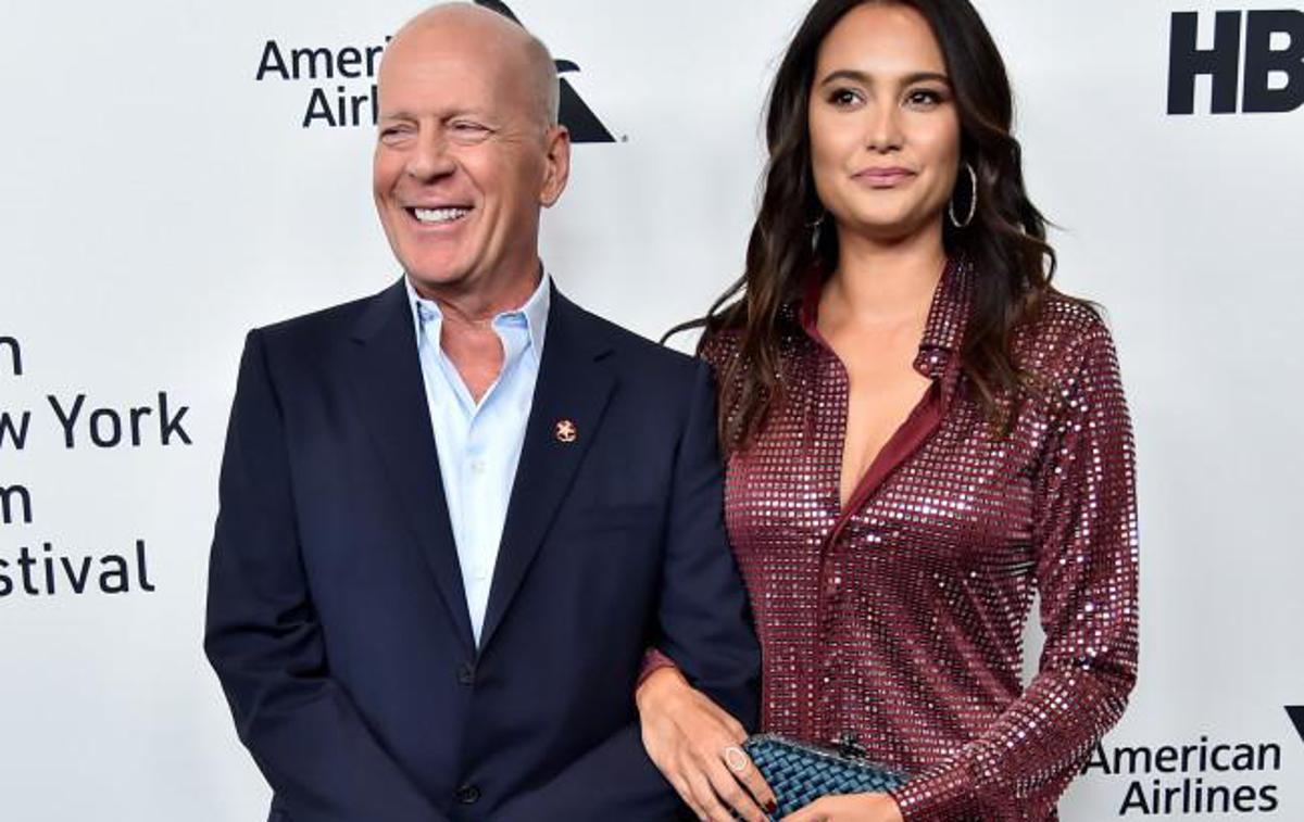 Bruce Willis in Emma Heming Willis | 68-letni igralec Bruce Willis ima z ženo Emmo dve hčerki – devetletno Evelyn in 11-letno Mabel. | Foto Reuters