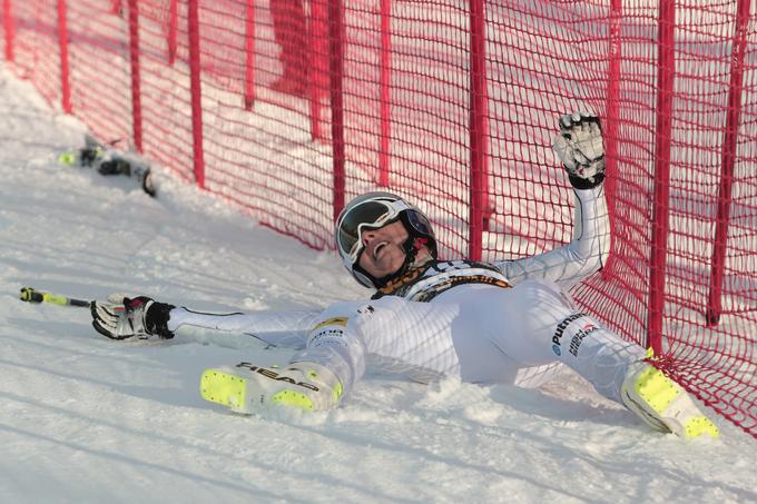 Takole se je končal zadnji mariborski veleslalom Lindsey Vonn. | Foto: Vid Ponikvar