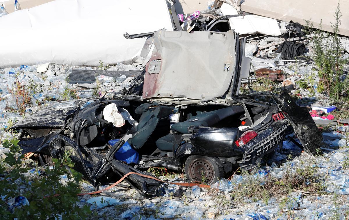 Most Morandi Genova | Sorodniki žrtev se na sodišču še vedno borijo za pravico. | Foto Reuters