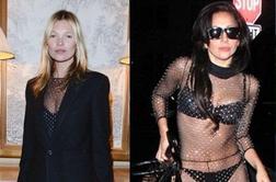 Kate Moss in Lady Gaga brez sramu