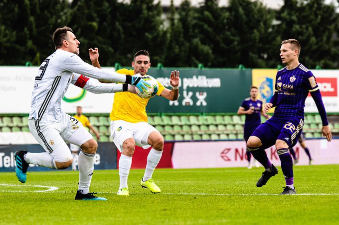 Na zadnjih dveh tekmah Prve lige Telekom Slovenije je vskočil med vratnici namesto Kenana Pirića, ki mu je trener namenil predah. | Foto: Grega Valančič/Sportida