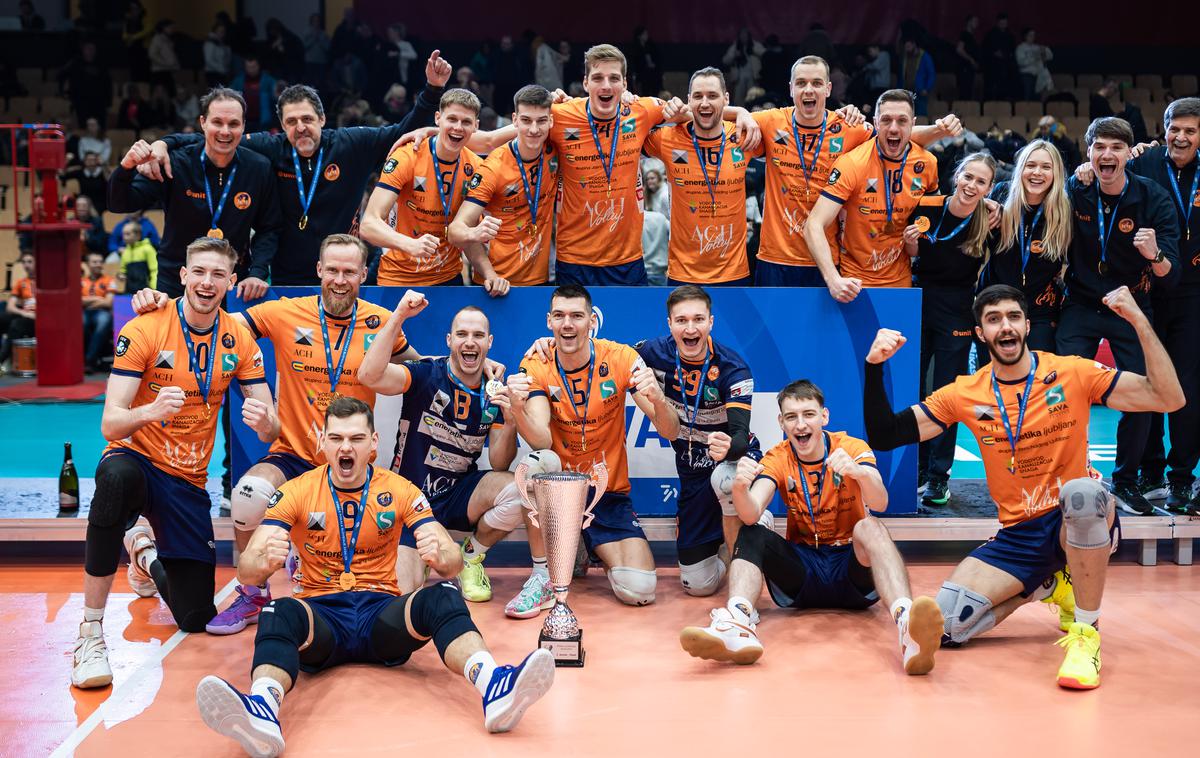 Pokal Slovenije: ACH Volley | Odbojkarji ACH Volley Ljubljana so osvojili 15. pokal. | Foto Jure Banfi