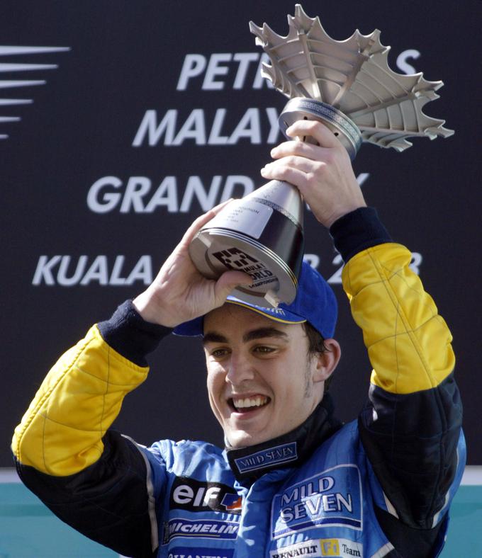 Fernando Alonso na svojih prvih stopničkah leta 2003. | Foto: AP / Guliverimage