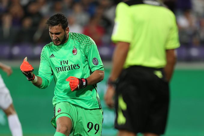 Italijanski reprezentant Gianluigi Donnarumma se lahko pohvali s tem, da je edini vratar, proti kateremu je Iličić zapravil strel z bele točke. | Foto: Guliverimage/Getty Images