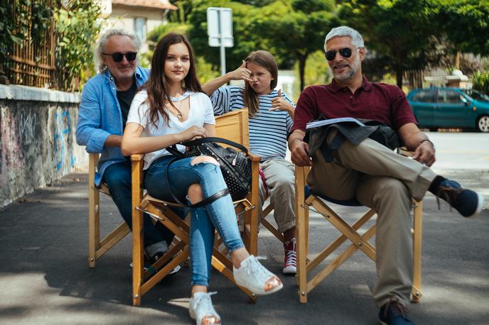 Gajin svet | Z leve proti desni: Peter Bratuša, Neža Smolinsky, Tara Milharčič in Sebastian Cavazza