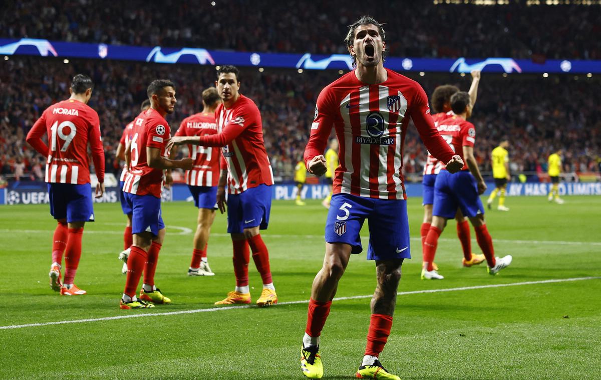 Atletico Madrid Rodrigo De Paul | Rodrigo De Paul je za vodstvo Atletica Madrida zabil že v peti minuti. | Foto Reuters