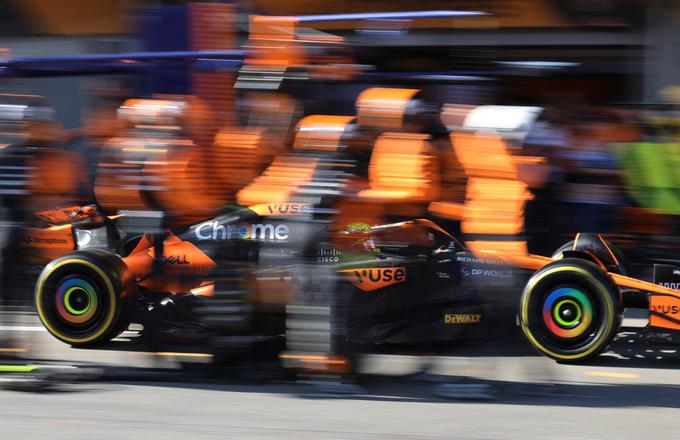 Lando Norris je pridobil 11 mest. | Foto: Reuters