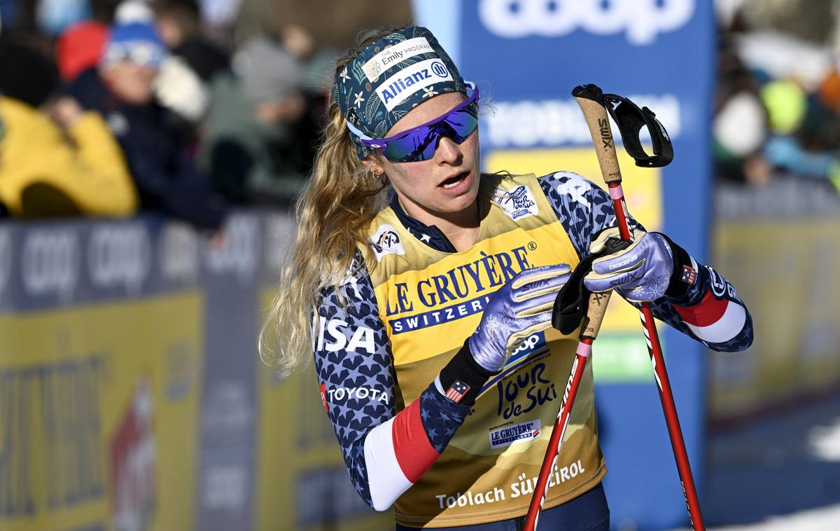 Jessie Diggins | Jessie Diggins je  še povišala prednost na turneji. | Foto Guliverimage