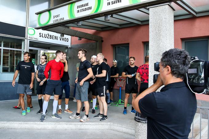 Hokejisti Olimpije so začeli s pripravami na novo sezono. | Foto: Matic Klanšek Velej/Sportida