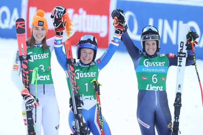 Na stopničke so se povzpele Francozinja, Slovakinja in Švedinja. | Foto: Guliverimage/Vladimir Fedorenko