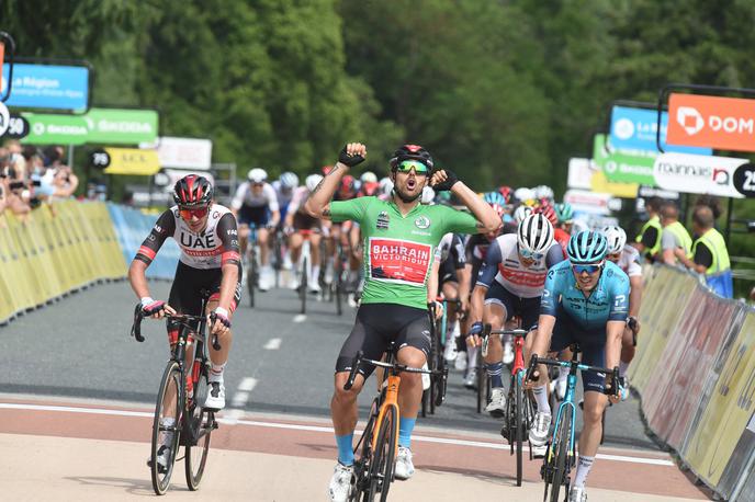 Sonny Colbrelli | Sonny Colbrelli je dobil tretjo etapo kriterija Dauphine in se v skupnem seštevku vodilnemu Avstrijcu približal na pičli dve sekundi. | Foto Guliverimage