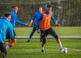 Slovenska nogometna reprezentanca Trening