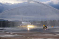 Brussels Airlines poletel med Brusljem in Ljubljano