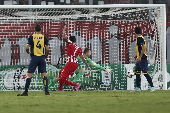 Jan Oblak je začel svojo pot v ligi prvakov leta 2014 v Pireju. | Foto: Reuters