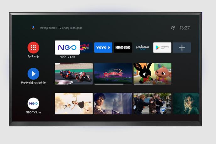 NEO TV Lite | Aolikacija NEO TV Lite deluje na pametnih televizorjih z operacijskim sistemom Android TV. | Foto Telekom Slovenije