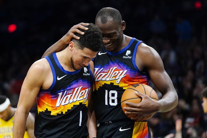 Phoenix Suns, Devin Booker, Bismack Biyombo | Phoenix je zmagal še šestič zapored. | Foto Guliverimage