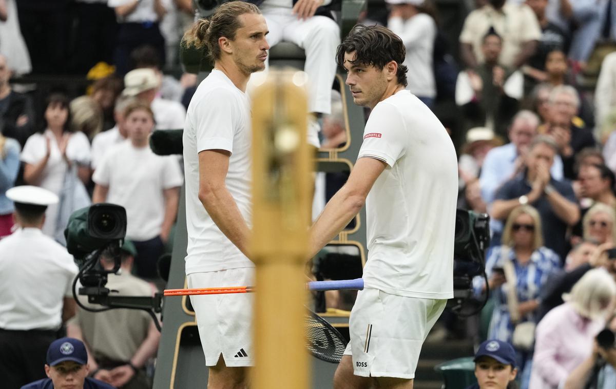 Aleksander Zverev, Taylor Fritz | Po koncu dvoboja sta si imela veliko povedati. | Foto Guliverimage