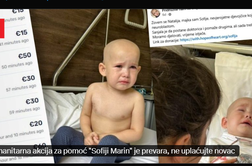 Humanitarna akcija za pomoč Sofii Marin je prevara. Ne vplačujte denarja!