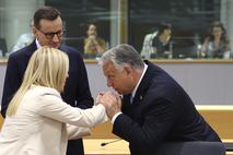 Giorga Meloni in Viktor Orban