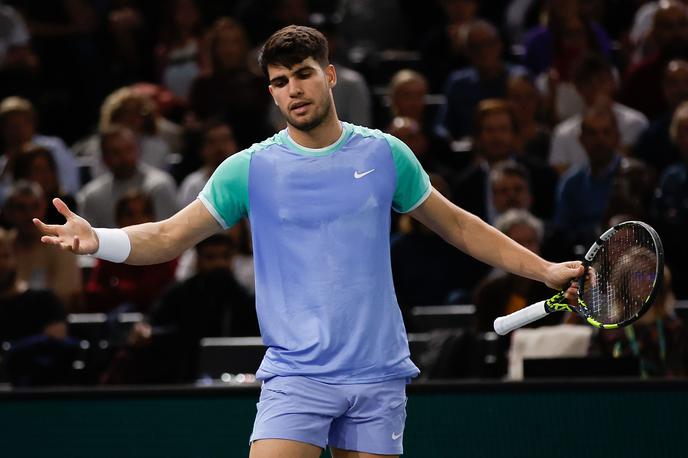 Carlos Alcaraz | Carlos Alcaraz je nastope na mastersu ATP v Parizu končal že v osmini finala. | Foto Guliverimage