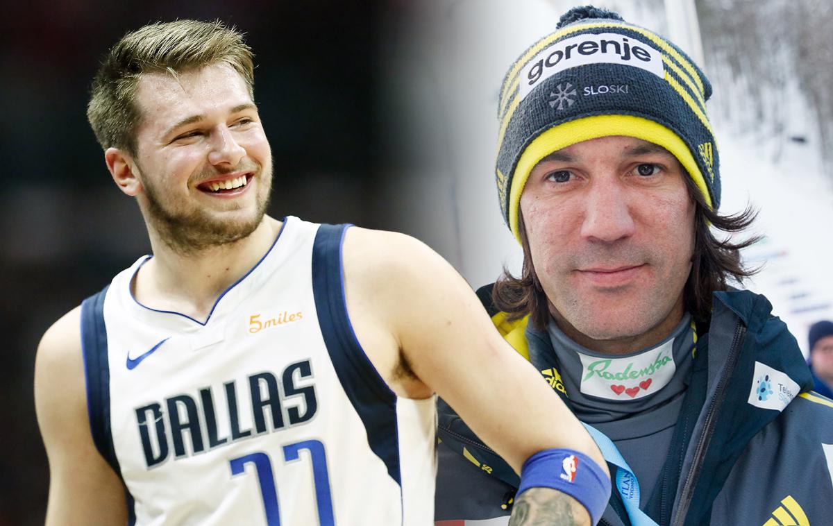 Luka Dončić Primož Peterka | Dve osebi, ki sta pri slovenski javnosti zelo priljubljeni. Luka je še vedno aktiven, Primož pa je s kariero že zaključil in zdaj dela kot trener.