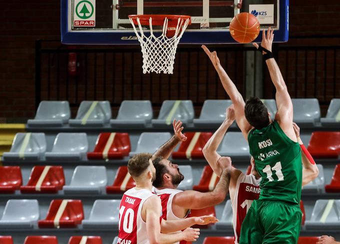 Kosi je bil med bolj aktivnimi igralci Krke v velikem finalu. | Foto: Vid Ponikvar