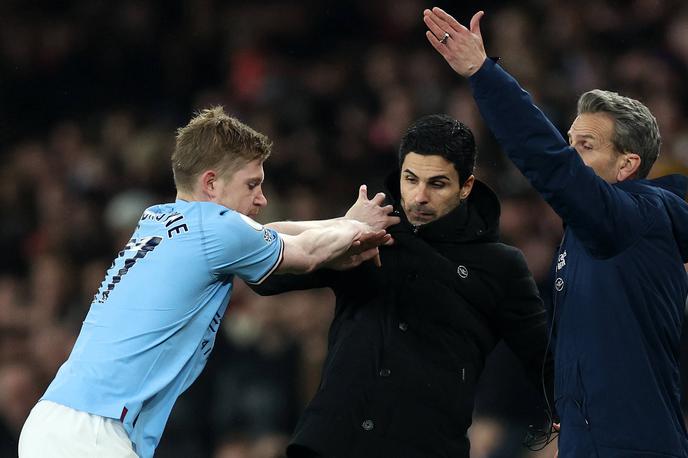 Mikel Arteta Kevin de Bruyne | Mikel Arteta in Kevin de Bruyne | Foto Guliverimage