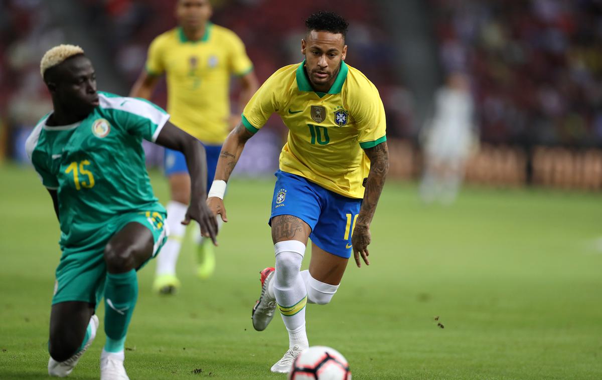 Neymar | Neymar, najdražji nogometaš na svetu, je postal najmlajši v brazilski reprezentanci, ki je zbral 100 nastopov.  | Foto Getty Images