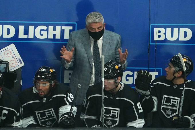 "Dejstvo je, da smo dosegli gol s hokejistom več in enega s hokejistom manj na ledu, kar je naredilo veliko razliko," je po tekmi razlagal trener Los Angelesa Todd McLellan. | Foto: Guliverimage/Vladimir Fedorenko