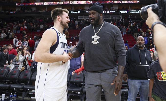 Dončiću je za izjemno predstavo čestital tudi Shaquille O'Neal. | Foto: Reuters