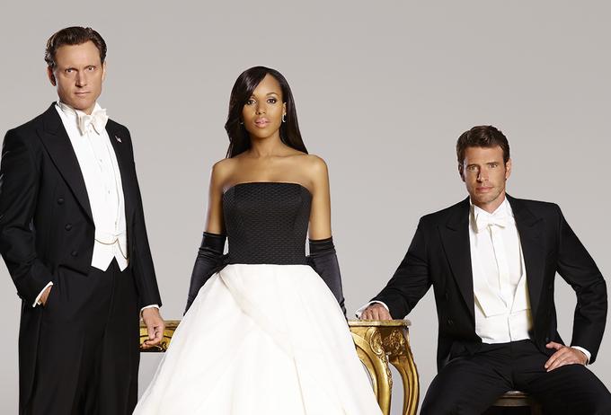 Predsednik Fitzgerald Grant III (Tony Goldwyn), Olivia Pope (Kerry Washington) in Jake Ballard (Scott Foley) | Foto: 