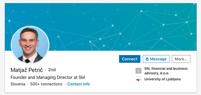 Matjaž Petrič | Foto: LinkedIn